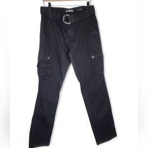 Ecko Unltd Fit Straight Cargo Pants in Black Size 32x32